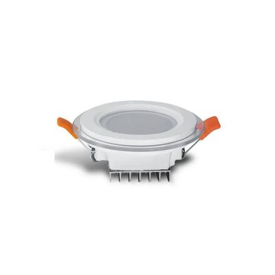 چراغ سقفی توکار 9 وات دایره ای پارس شعاع توس مدل گلاریس