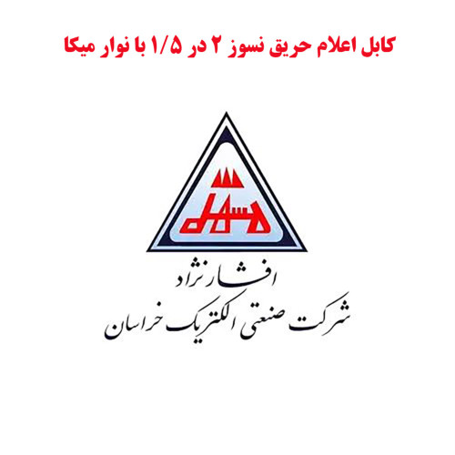 کابل 1.5×2 افشان نسوز با نوار میکا خراسان افشارنژاد