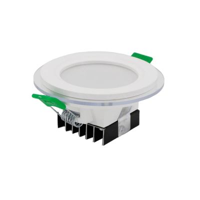 چراغ سقفی توکار 7 وات دایره ای پارس شعاع توس مدل پرو گلاریس